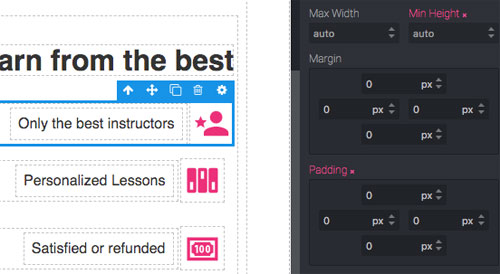 Feature line grid