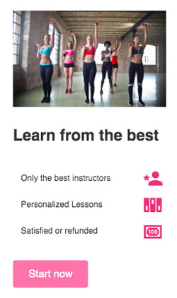 Features section mobile