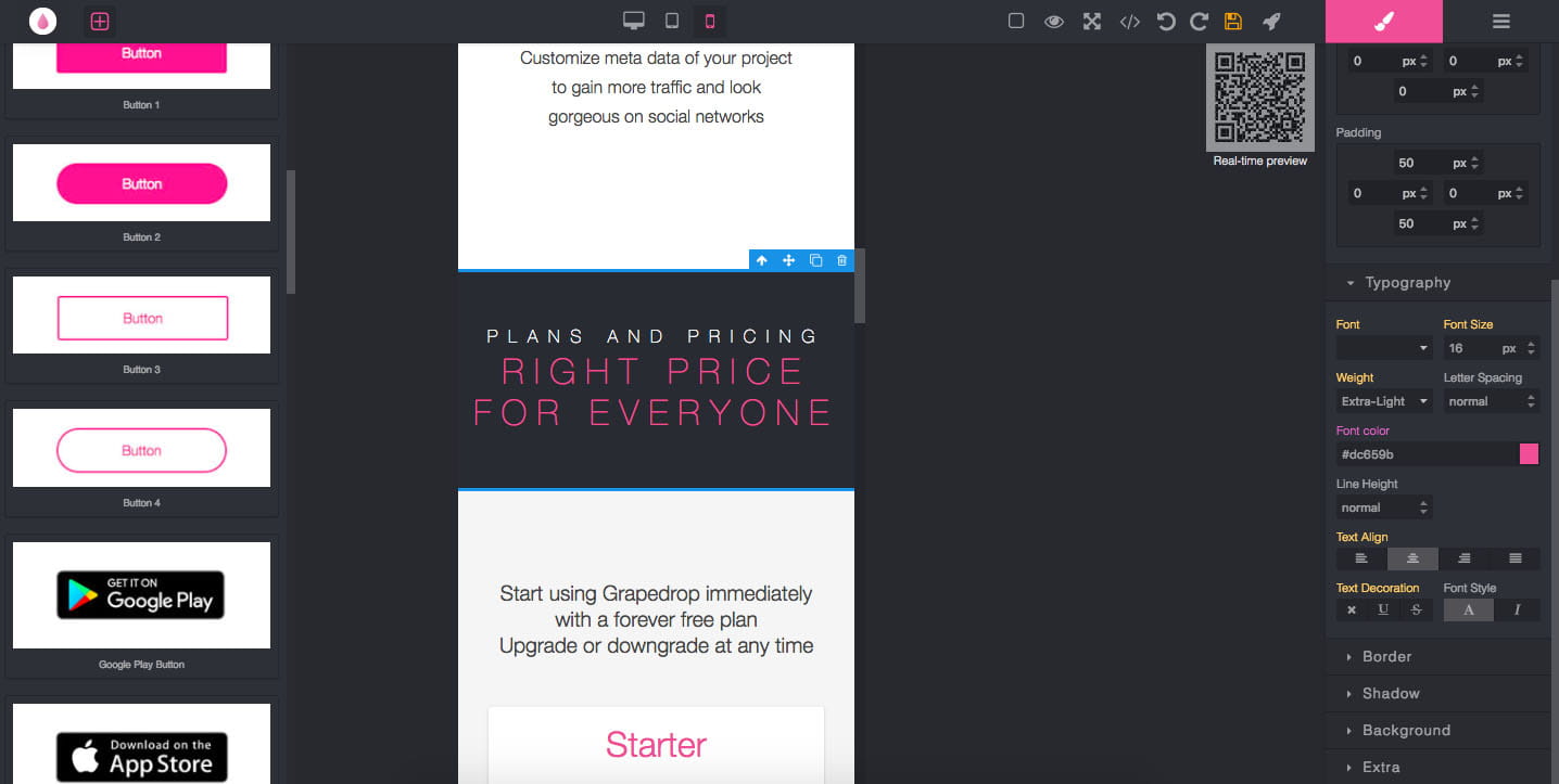Grapedrop Editor